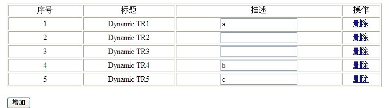 JQUERY 剔除表格当前行