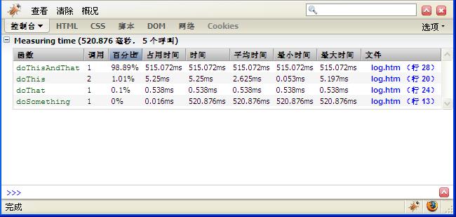 firebug指南（4）-javascript性能评测和对象跟踪(转)