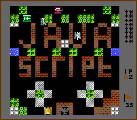 分享上曾经做的一个JS小游戏——《Battle City》