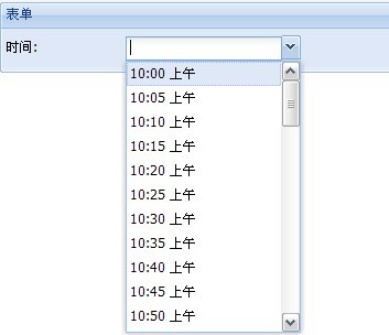 Extjs Ext.form.TimeFieldбЧ ûʾ 