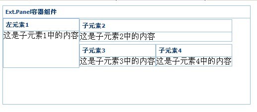 extjs 3.1 组件 应用