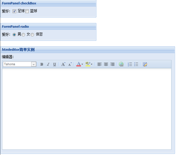 ExtJs FormPanel Ӧ