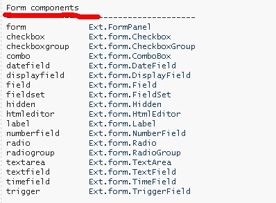 ExtJs formPanel(1)