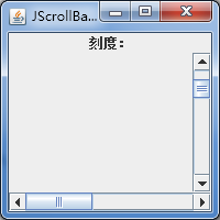 JavaSwing的JScrollBar施用