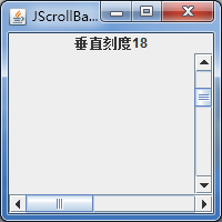 JavaSwing的JScrollBar施用