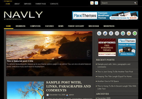 50个漂亮免费的 WordPress 主题(上)