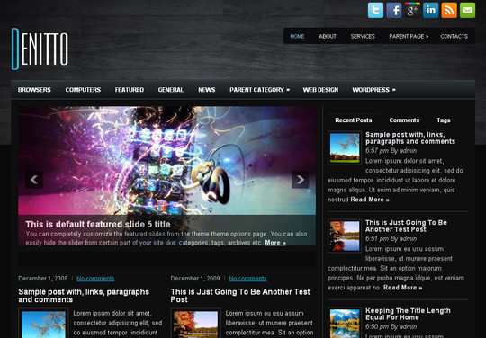 50个漂亮免费的 WordPress 主题(上)