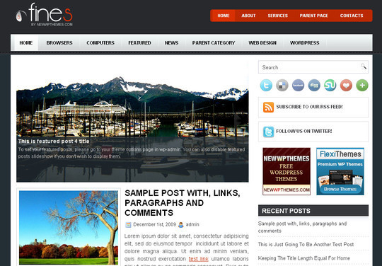 50个漂亮免费的 WordPress 主题(上)