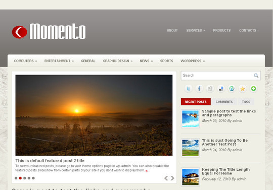 50个漂亮免费的 WordPress 主题(上)