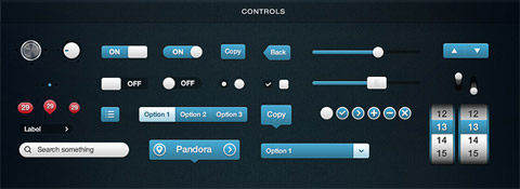 免费骨材: 4套超棒的免费ui套件