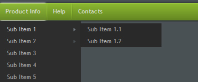 22款经典UI设计二级上拉菜单导航系列