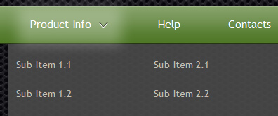 22款经典UI设计二级上拉菜单导航系列