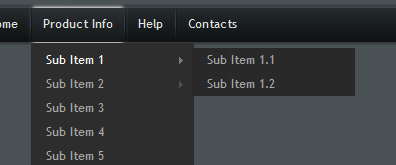 22款经典UI设计二级上拉菜单导航系列