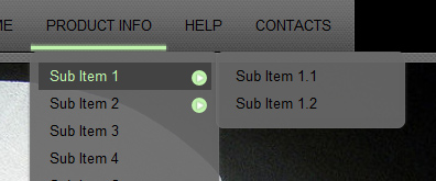 22款经典UI设计二级上拉菜单导航系列