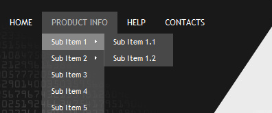 22款经典UI设计二级上拉菜单导航系列