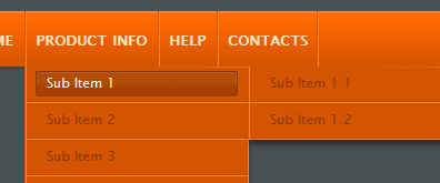 22款经典UI设计二级上拉菜单导航系列