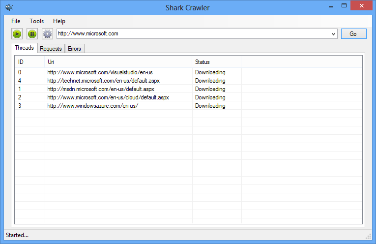 一个容易的网络爬虫 - SharkCrawler