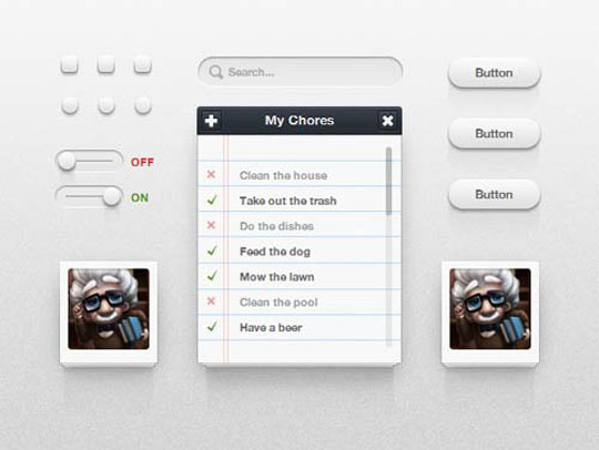 精心提选32套精美的免费 PSD 网页界面设计素材