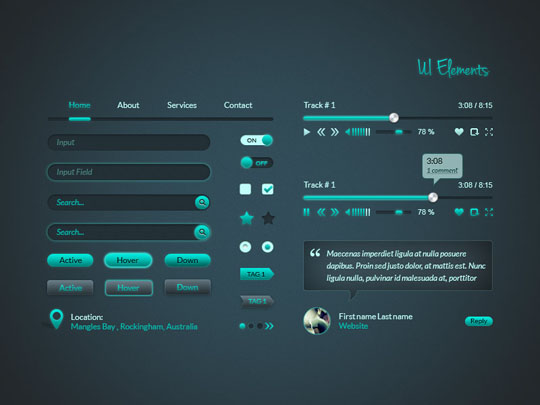 精心提选32套精美的免费 PSD 网页界面设计素材