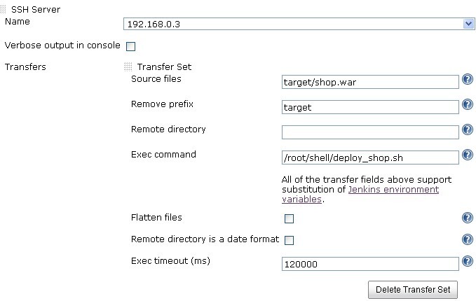 Jenkins(Hudson)兑现远程部署Web项目