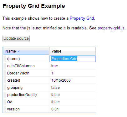 由范例出发看看Ext——《Property Grid》