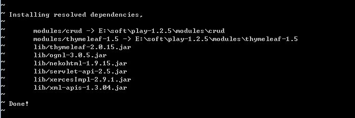 Play的模块装配 ===Thymeleaf module(NEW)