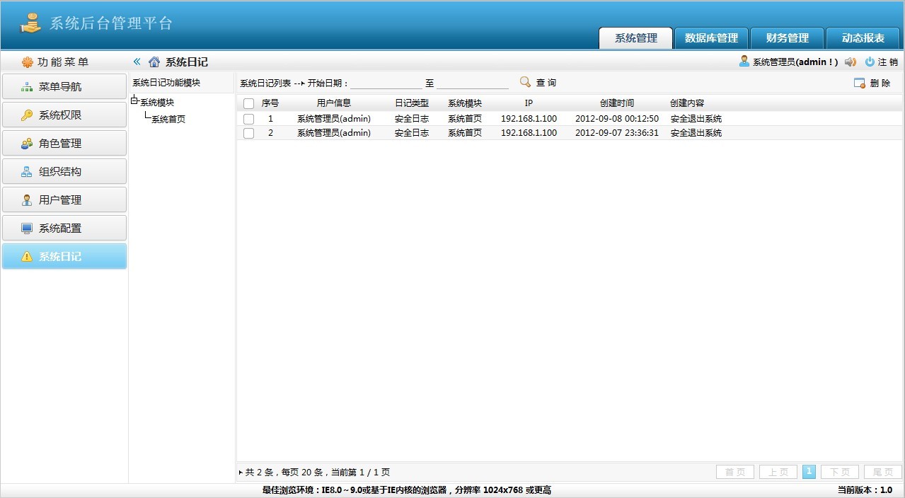 通用权限管理框架,可以在线体会UI效果