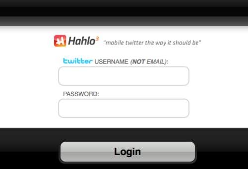 hahlo 界面设计:登录与登记
