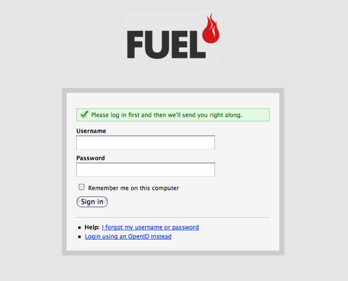basecamp-fuel 界面设计:登录与登记