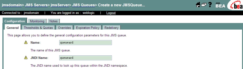 ����Weblogic8��JMS����ʵ������