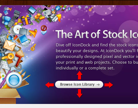 icondock 网站旋钮的设计