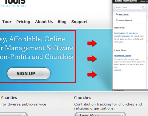 donortools 网站旋钮的设计