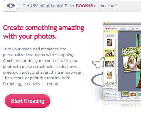 scrapblog 网站旋钮的设计