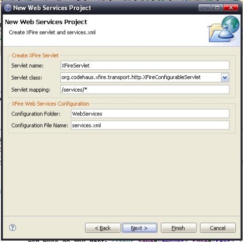 Eclipse��ʹ��Xfire����WebService����ʾ����ת��