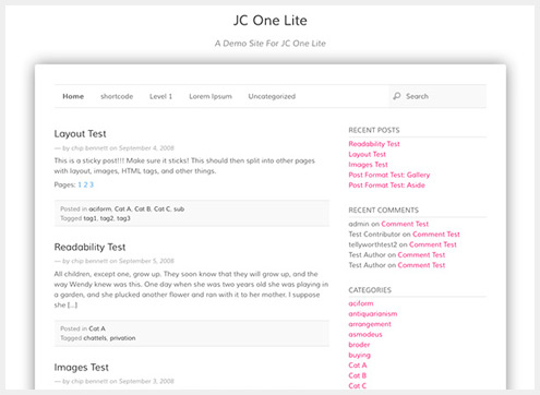 101个精简清爽的WordPress主题