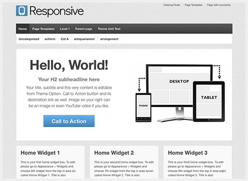 101个精简清爽的WordPress主题