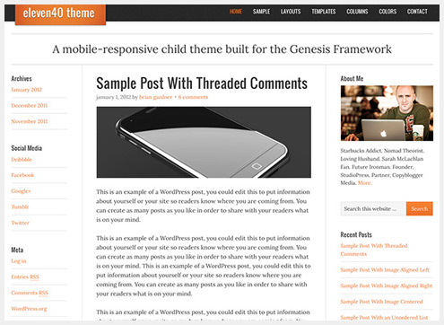 101个精简清爽的WordPress主题