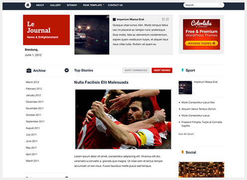 101个精简清爽的WordPress主题