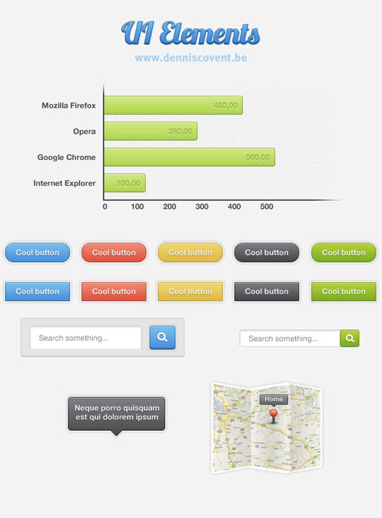 50��Ѹ���Ʒ�ʵ�PSD��Web UIԪ�أ��Լӿ�������ƹ���(�������أ�