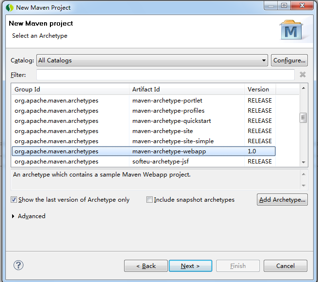 ���m2eclipse����һ����׼��maven web��Ŀ.Java,maven