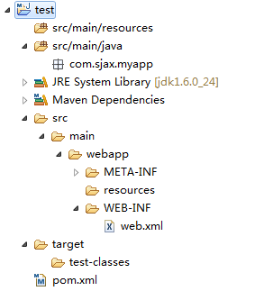 ���m2eclipse����һ����׼��maven web��Ŀ.Java,maven