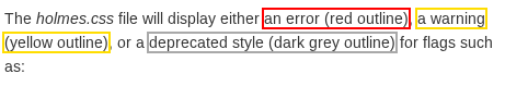 用Holmes.css进展有效性和可访问性测试