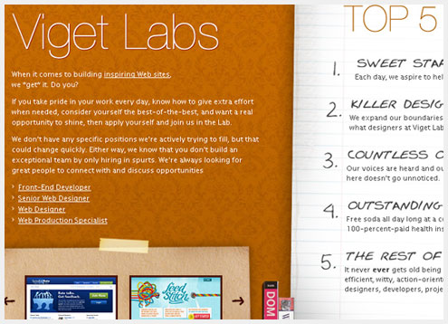 50个有创见的单页网站设计