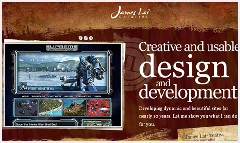 50个有创见的单页网站设计