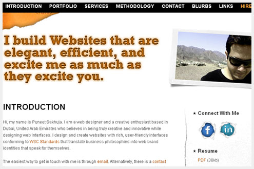 50个有创见的单页网站设计