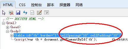 IE6/7中应用setAttribute设置table的cellpadding和cellspacing的Bug