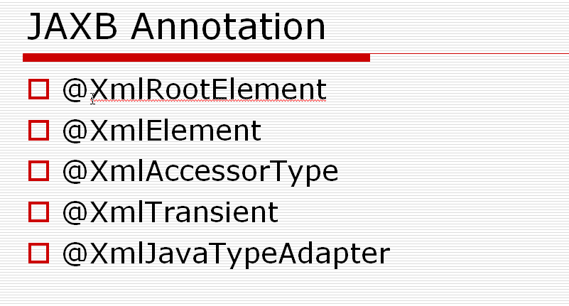 WebService CXF JAXB角色及容易使用