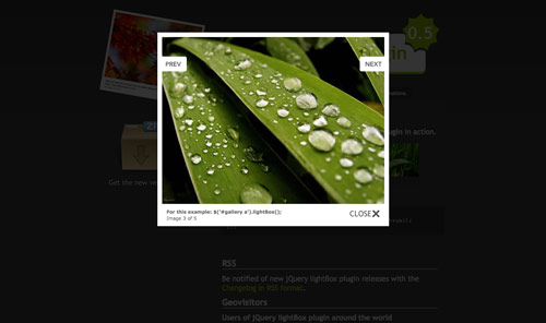 十个最佳jQuery Lightbox效果插件收集