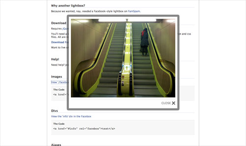 十个最佳jQuery Lightbox效果插件收集