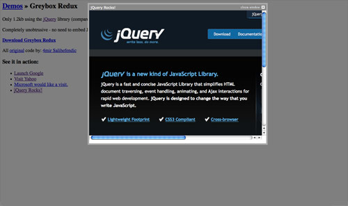 十个最佳jQuery Lightbox效果插件收集